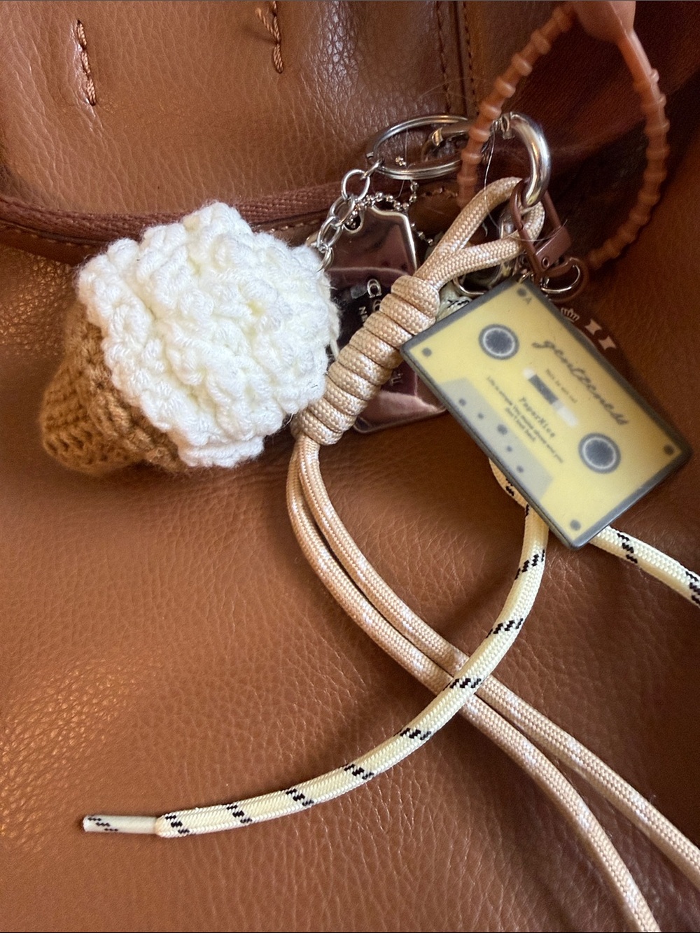 COACH Leather Derby Tote with Tassel & Charm - Picture 10 of 12